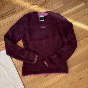 Kith Plush Maroon Sweater